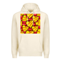 Tofu softball hearts seamless pattern Premium Hoodie - BundleAndBundleShop