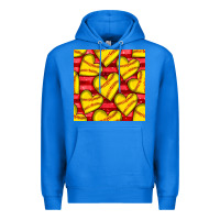 True Royal softball hearts seamless pattern Premium Hoodie - BundleAndBundleShop