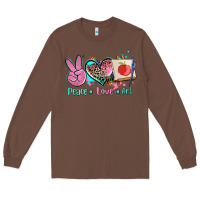 Chestnut peace love art   ado Long Sleeve Tee - AdoDesignShop