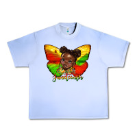 Grape Ice juneteenth butterfly black girl Urban Heavy Tee - HRA Design Shop