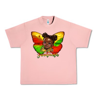 Salmon juneteenth butterfly black girl Urban Heavy Tee - HRA Design Shop