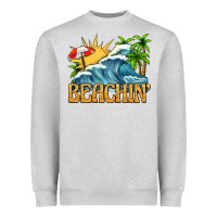 Heather Grey beachin Heavyweight Sweatshirt - texasbilliewilder