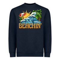 Navy beachin Heavyweight Sweatshirt - texasbilliewilder