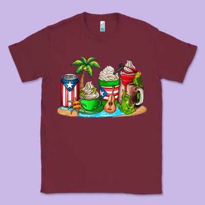 Puerto Rico Coffee Cups Classic Tee Designed By Adodesignshop