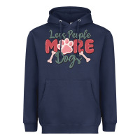 Navy less people more dogs Heavyweight Hoodie - MaliasSmallBusiness