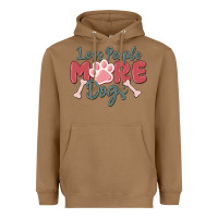 Toasted Coconut less people more dogs Heavyweight Hoodie - MaliasSmallBusiness