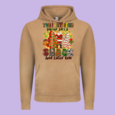Vintage Hoodie torn between looki like a snack and eatin one