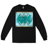 Black turquoise glitter Long Sleeve Tee - JahusDesignShop
