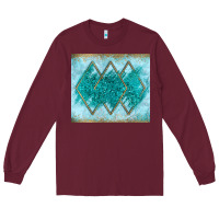 Burgundy turquoise glitter Long Sleeve Tee - JahusDesignShop