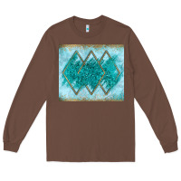Chestnut turquoise glitter Long Sleeve Tee - JahusDesignShop
