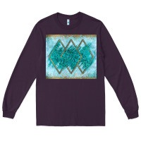 Plum turquoise glitter Long Sleeve Tee - JahusDesignShop