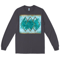 Smoke turquoise glitter Long Sleeve Tee - JahusDesignShop