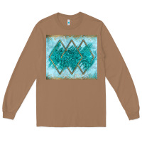 Toasted Coconut turquoise glitter Long Sleeve Tee - JahusDesignShop
