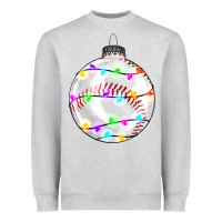 Heather Grey Christmas baseball Heavyweight Sweatshirt - RanaPortraitStore
