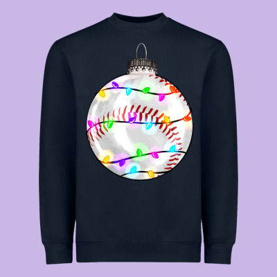 Christmas Baseball Heavyweight Sweatshirt Designed By Ranaportraitstore