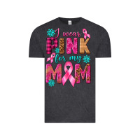 Vintage Black I Wear Pink For My Mom with Butterfly Vintage Tee - texasbilliewilder