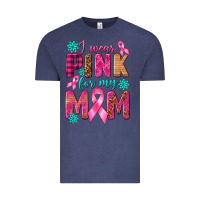 Vintage Denim I Wear Pink For My Mom with Butterfly Vintage Tee - texasbilliewilder