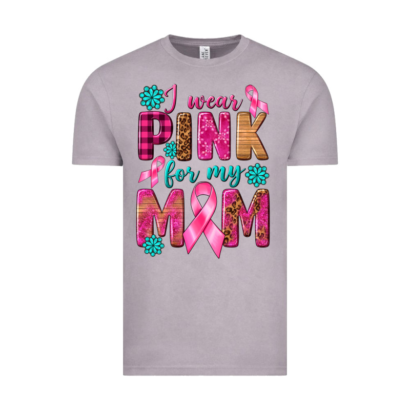 I Wear Pink For My Mom With Butterfly Vintage Tee by texasbilliewilder | Teevron