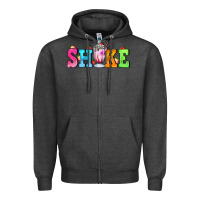 Charcoal Heather shake with milkshake Zipper Hoodie - AdoDesignShop