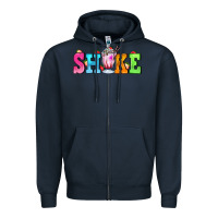 Navy shake with milkshake Zipper Hoodie - AdoDesignShop