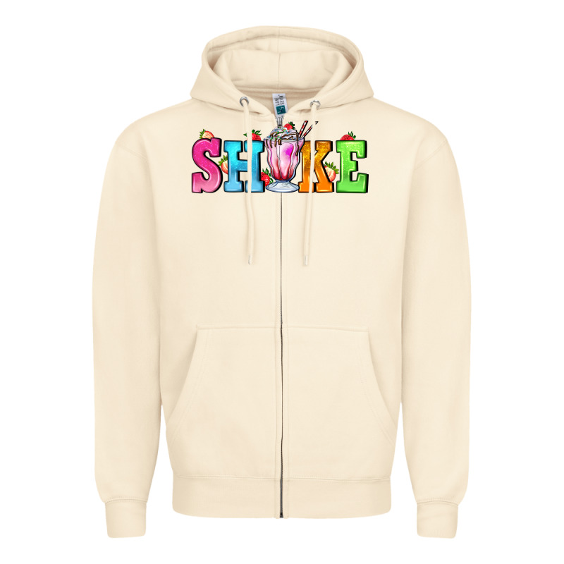 Shake With Milkshake Zipper Hoodie by AdoDesignShop | Teevron