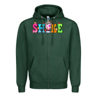 Sports Green shake with milkshake Zipper Hoodie - AdoDesignShop
