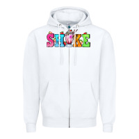 White shake with milkshake Zipper Hoodie - AdoDesignShop