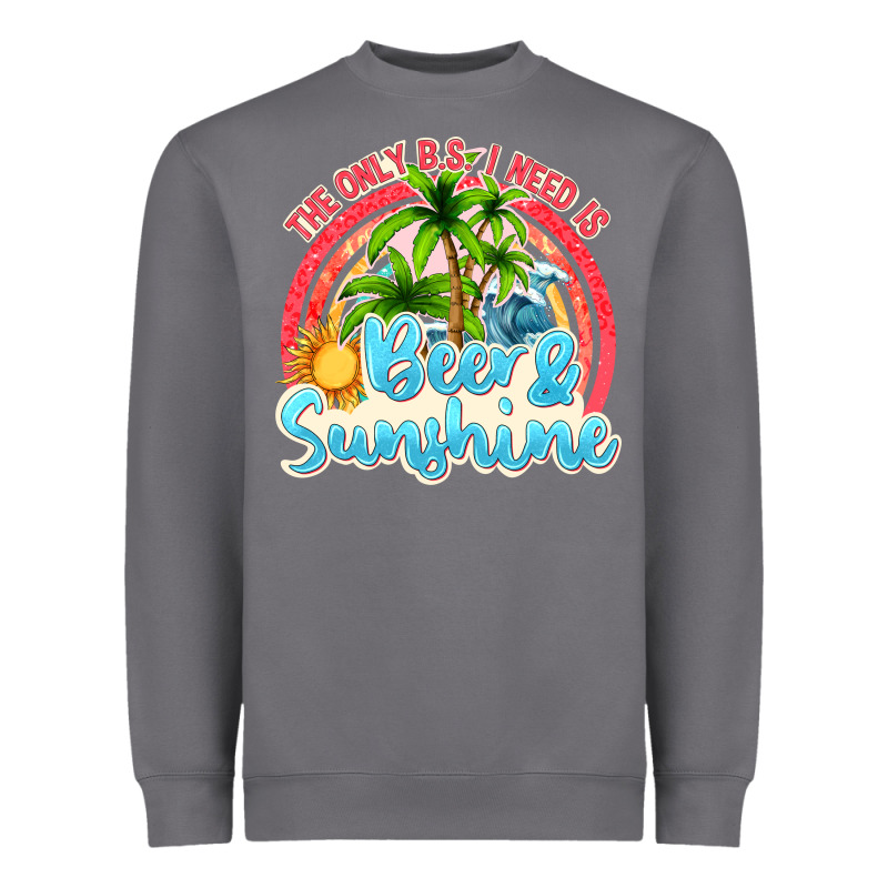 Beer And Sunshine Heavyweight Sweatshirt by texasbilliewilder | Teevron