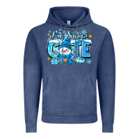 Vintage Denim im snow cute Vintage Hoodie - Zillion Design Studio