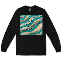 Black turquoise glitter Long Sleeve Tee - JahusDesignShop
