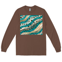 Chestnut turquoise glitter Long Sleeve Tee - JahusDesignShop