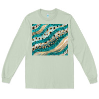 Matcha turquoise glitter Long Sleeve Tee - JahusDesignShop