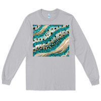 Moon Dust turquoise glitter Long Sleeve Tee - JahusDesignShop
