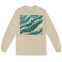 Mushroom turquoise glitter Long Sleeve Tee - JahusDesignShop