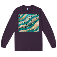 Plum turquoise glitter Long Sleeve Tee - JahusDesignShop