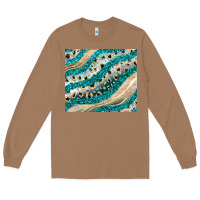 Toasted Coconut turquoise glitter Long Sleeve Tee - JahusDesignShop