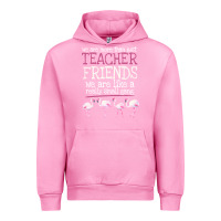 Fuchsia Pink We Are More Than Just Teacher Friends We Are Like A Really Small Gang Urban Hoodie - Bettercallsaul