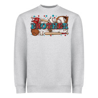 Heather Grey brother baseball Heavyweight Sweatshirt - Zillion Design Studio