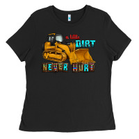 Black a little dirt never hurt Ladies Tee - AdoDesignShop