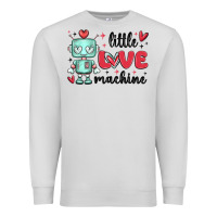 Dove Grey little love machine Premium Sweatshirt - MaliasSmallBusiness