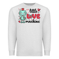 Oatmeal Heather little love machine Premium Sweatshirt - MaliasSmallBusiness