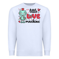 White little love machine Premium Sweatshirt - MaliasSmallBusiness