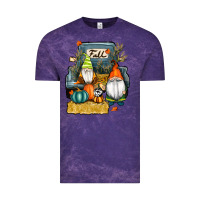 Cloud Purple farm truck autumn gnomes Vintage Tee - RanaPortraitStore