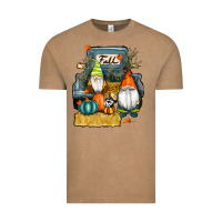 Vintage Coffee farm truck autumn gnomes Vintage Tee - RanaPortraitStore