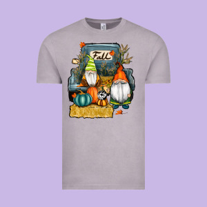 Farm Truck Autumn Gnomes Vintage Tee Designed By Ranaportraitstore