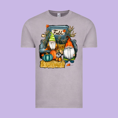 Farm Truck Autumn Gnomes Vintage Tee Designed By Ranaportraitstore