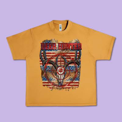 Deer Hunter 4th Of July Urban Heavy Tee Designed By Cowgirlartshop