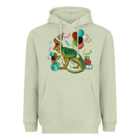 Matcha party t rex Heavyweight Hoodie - MaliasSmallBusiness