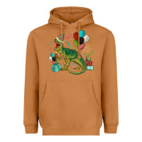 Meerkat party t rex Heavyweight Hoodie - MaliasSmallBusiness
