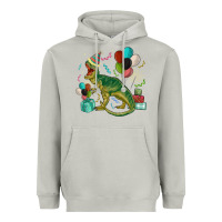 Moon Dust party t rex Heavyweight Hoodie - MaliasSmallBusiness